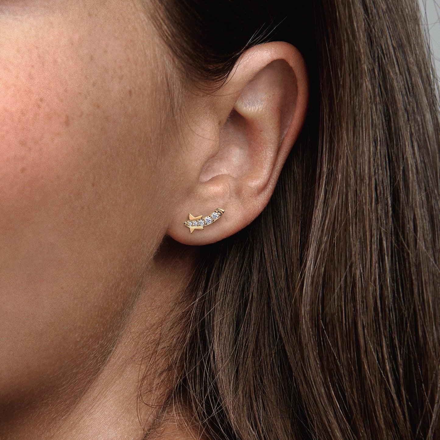 Shooting Star Pavé Stud Earrings