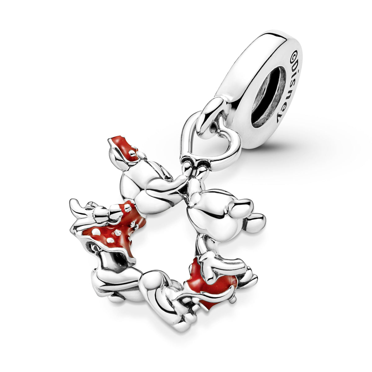 Disney Mickey Mouse & Minnie Mouse Kissing Dangle Charm