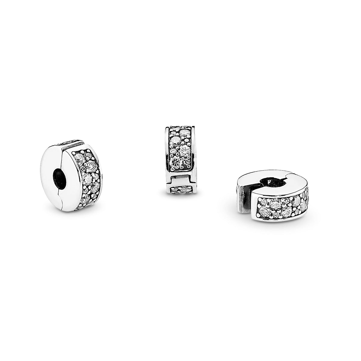 Clear Pavé Clip Charm