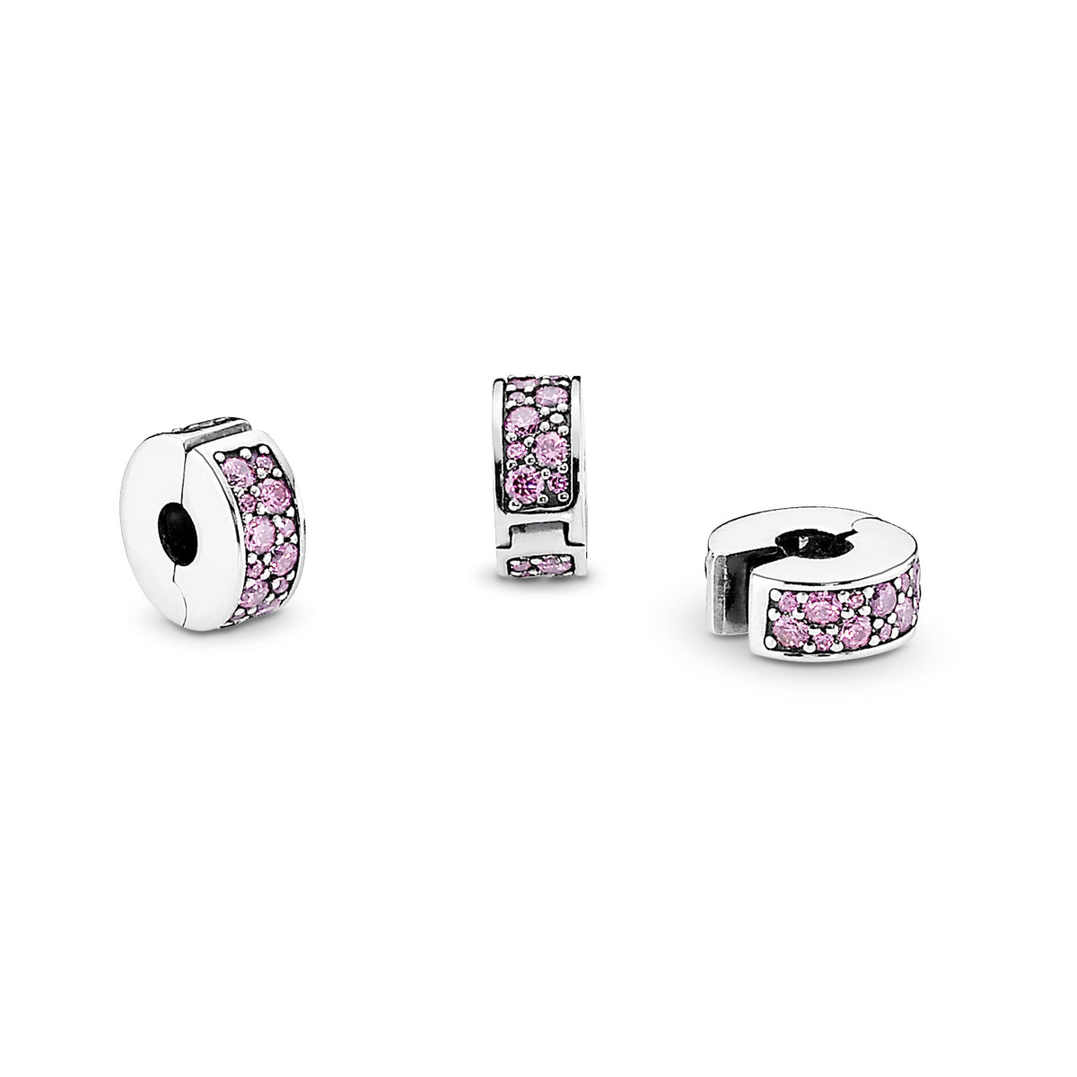 Pink Pavé Clip Charm