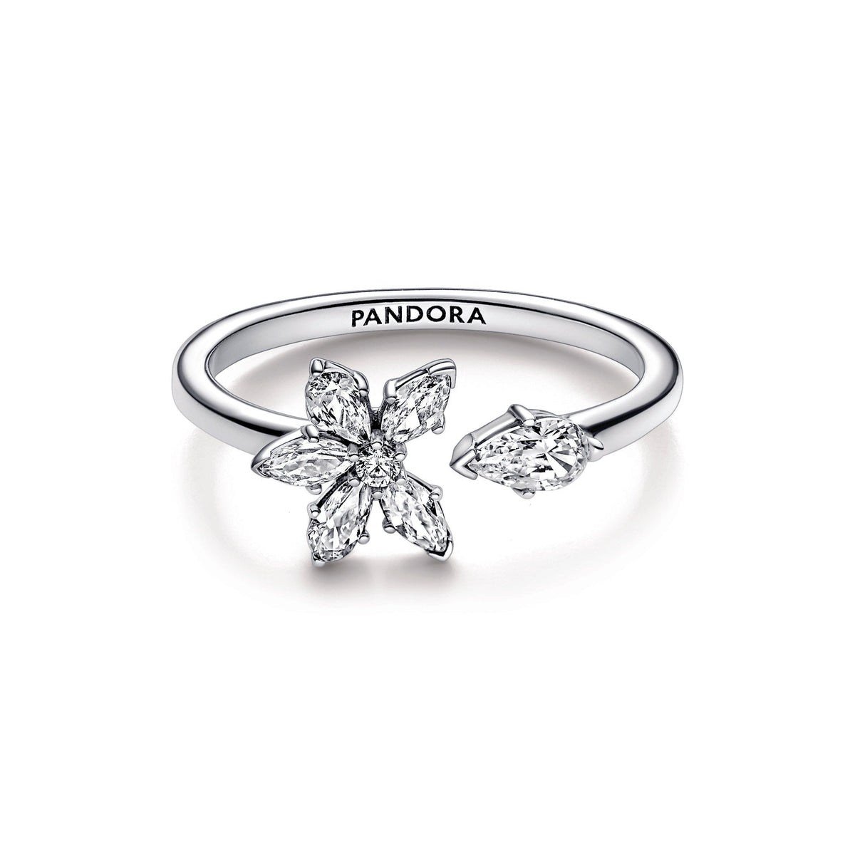 Sparkling Herbarium Cluster Open Ring