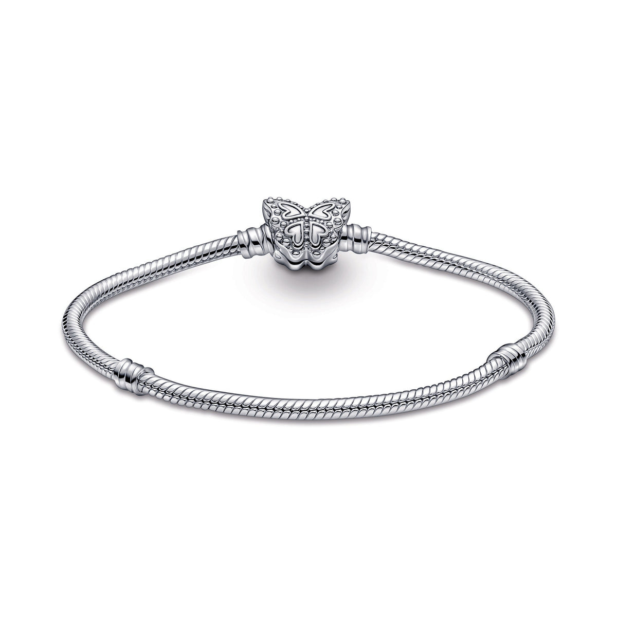 Pandora Moments Butterfly Clasp Snake Chain Bracelet