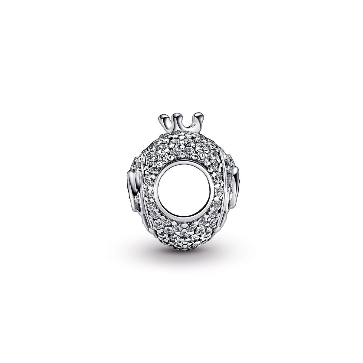 Regal Crown & Heart Charm