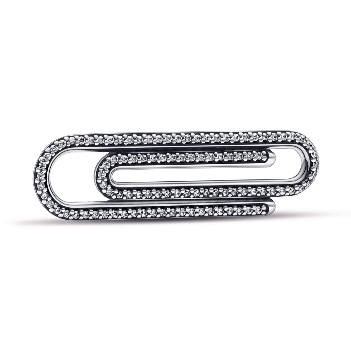 Pandora ME Pavé Paperclip Styling Link