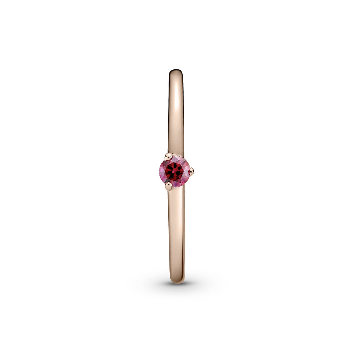 Red Solitaire Ring