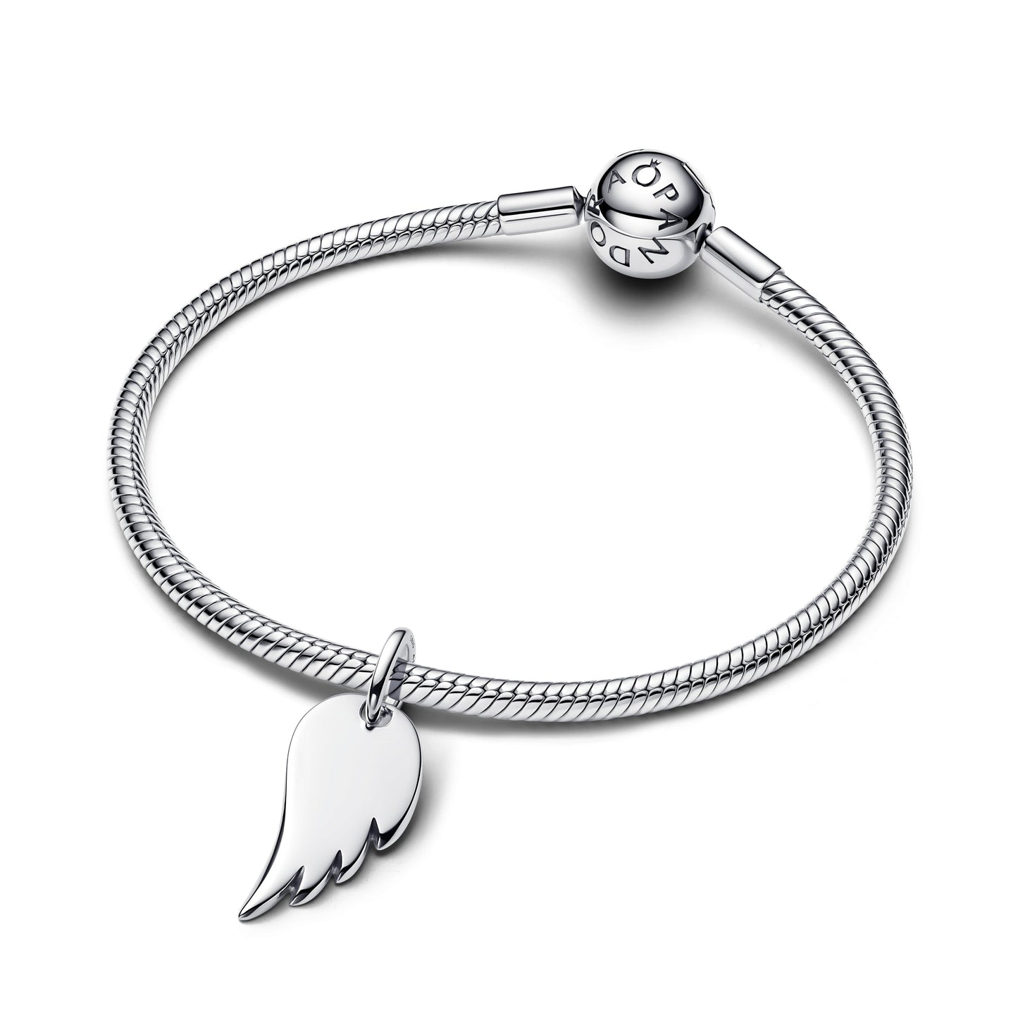 Engravable Angel Wing Tag Pendant