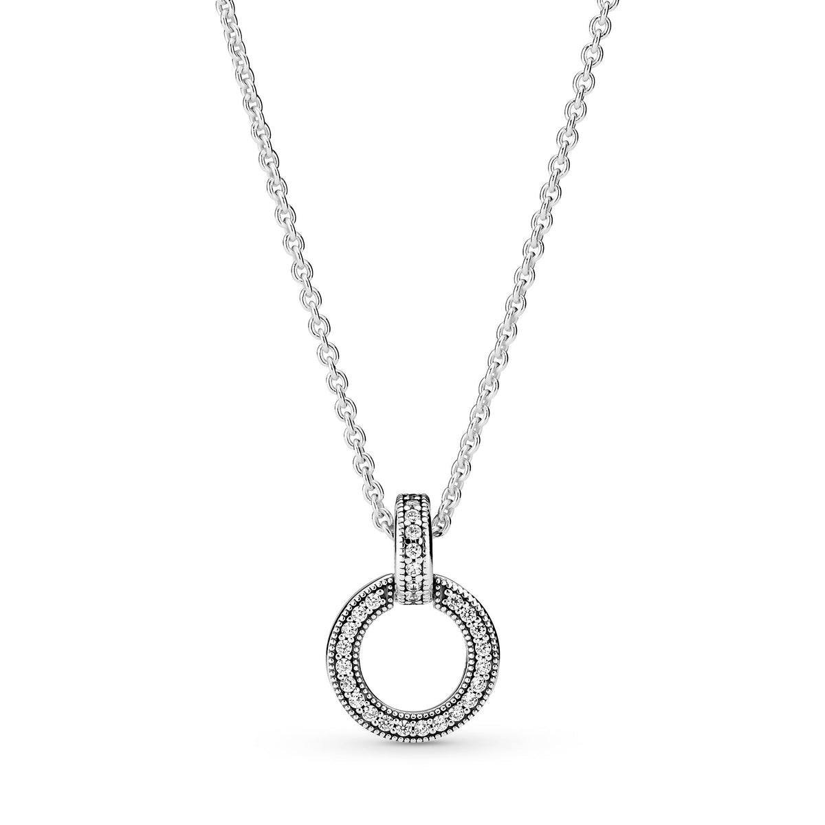 Double Circle Pendant & Necklace