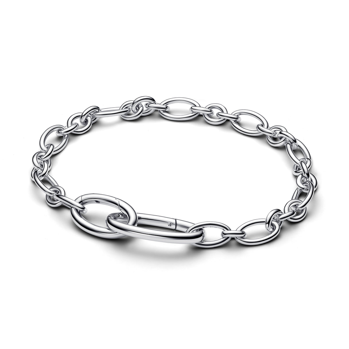 Openable Oval Link Chain Bracelet