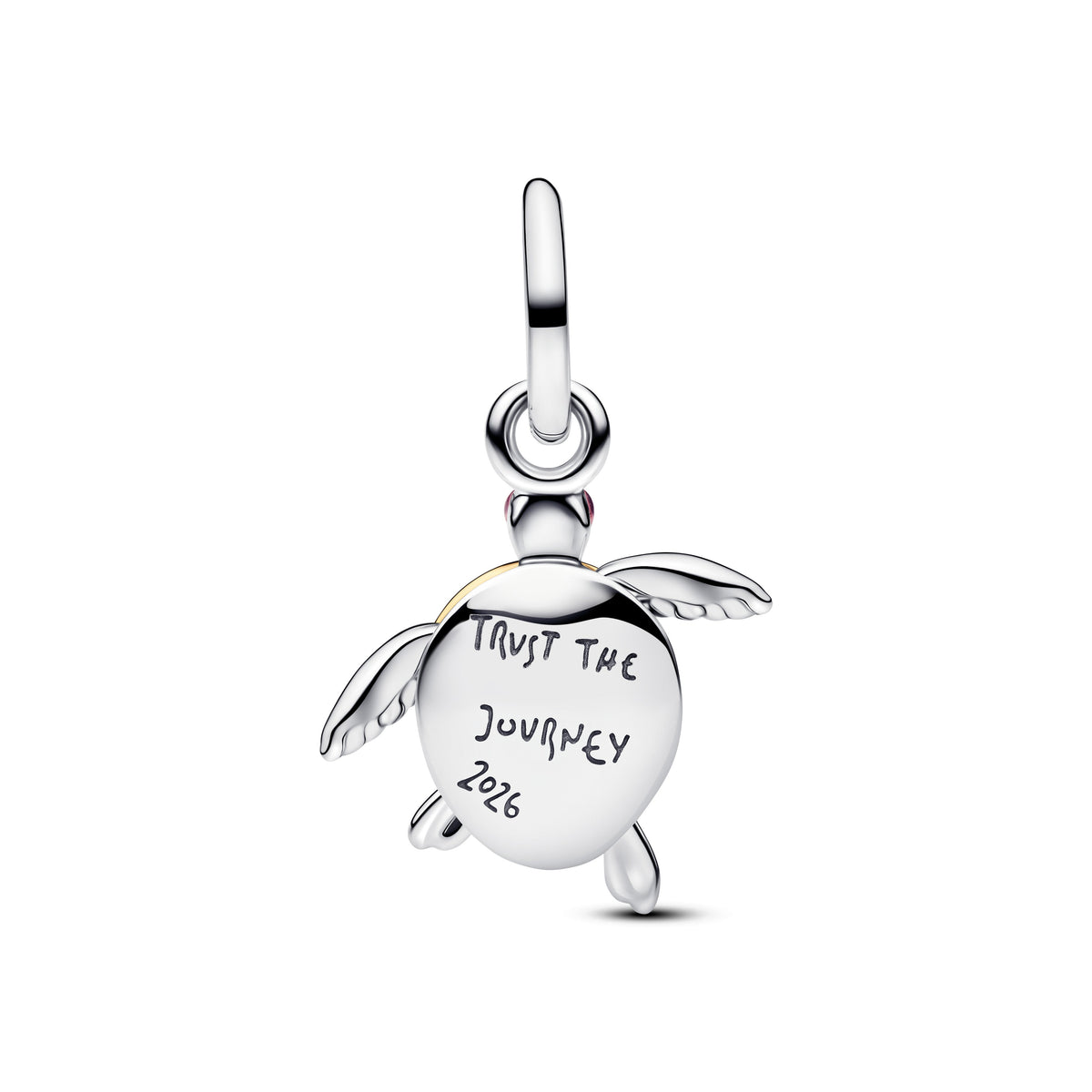 2026 Pink Sea Turtle Lab-grown Diamond Dangle Charm