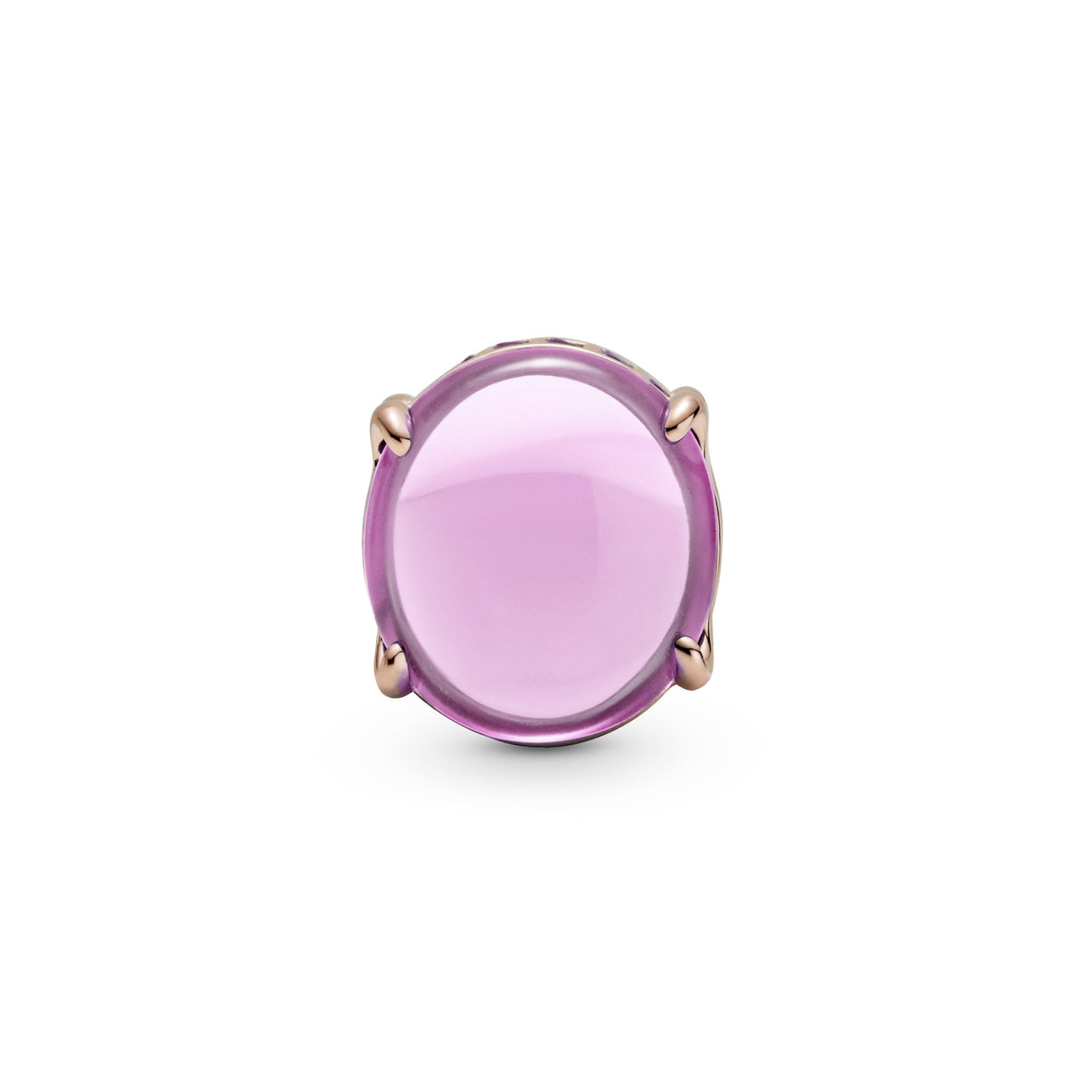 Pink Oval Cabochon Charm