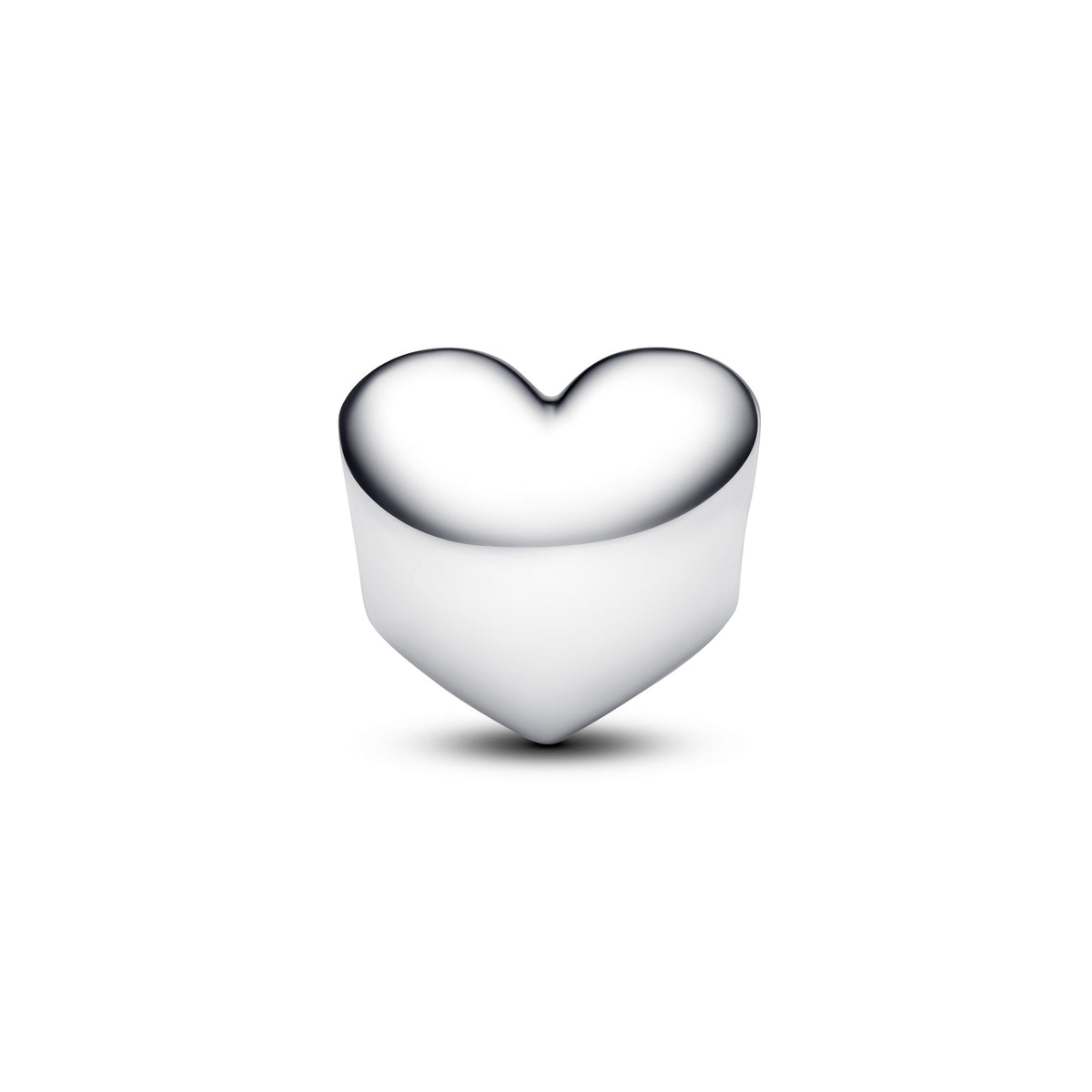 Engravable True Red Stone Heart Charm