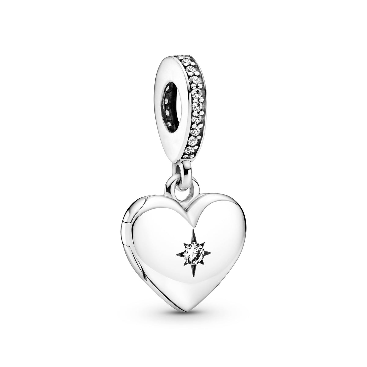 Openable Heart Locket Dangle Charm